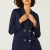 Blazer Azul Marino con Botones