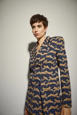 Blazer Azul Marino Lince