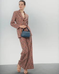 Blazer estampado geométrico Manuela