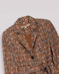 Blazer estampado geométrico Manuela