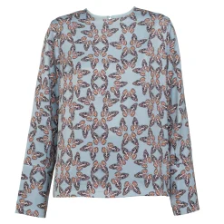 Blusa Azul Claro Mariposas