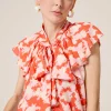 Blusa Con Lazada Al Cuello Zia