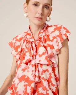Blusa Con Lazada Al Cuello Zia