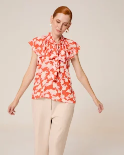 Blusa Con Lazada Al Cuello Zia
