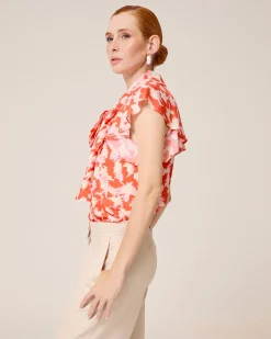 Blusa Con Lazada Al Cuello Zia