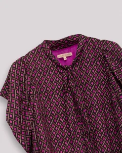 Blusa estampada con lazo Elena