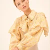 Blusa Flores Dune cuello Lazo