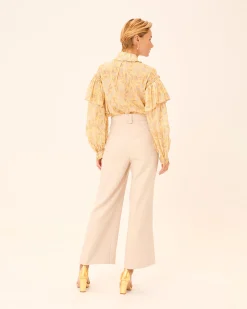 Blusa Flores Dune cuello Lazo