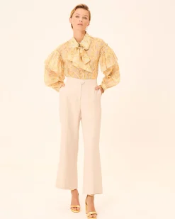 Blusa Flores Dune cuello Lazo