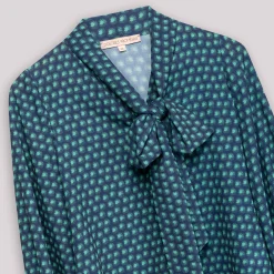 Blusa Lazada Cuello Estampado Geométrico