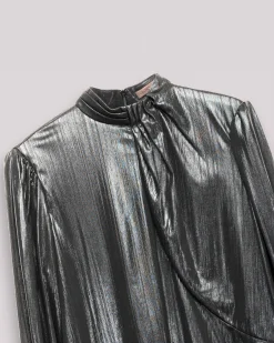 Blusa plateada Emilia