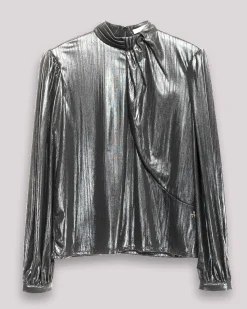 Blusa plateada Emilia