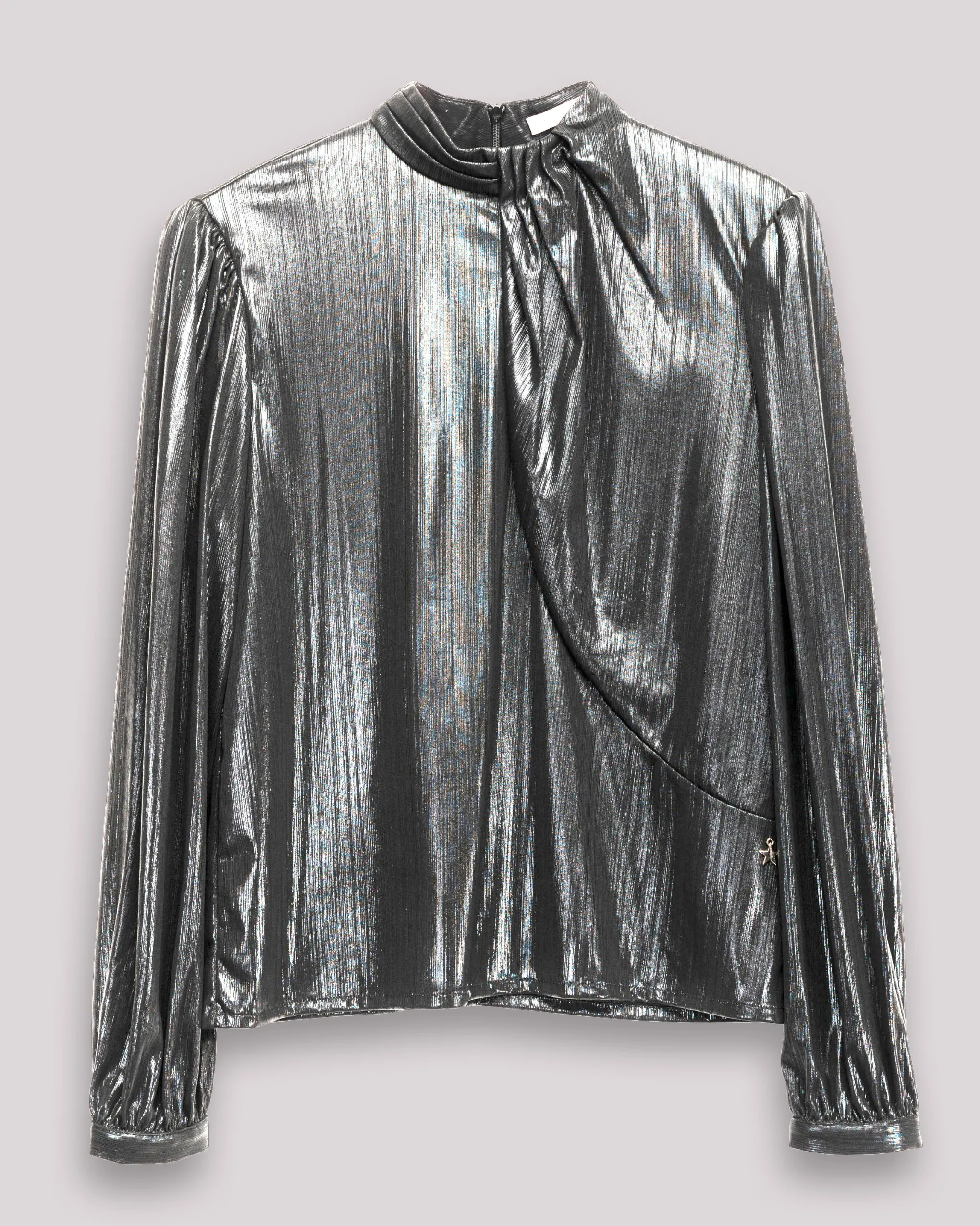 Blusa plateada Emilia