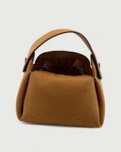 Bolso de mano de Piel Vivaz Camel