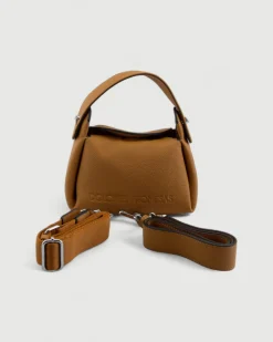 Bolso de mano de Piel Vivaz Camel