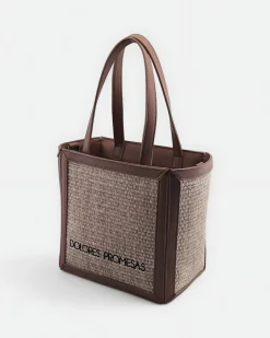 Bolso de Rafia Astuta en Nude
