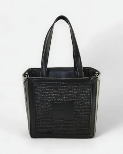 Bolso de Rafia Astuta en Negro