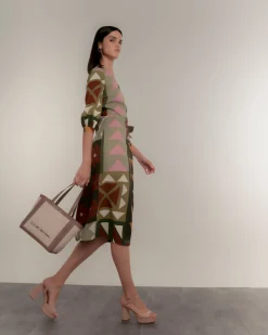 Bolso de Rafia Astuta en Nude