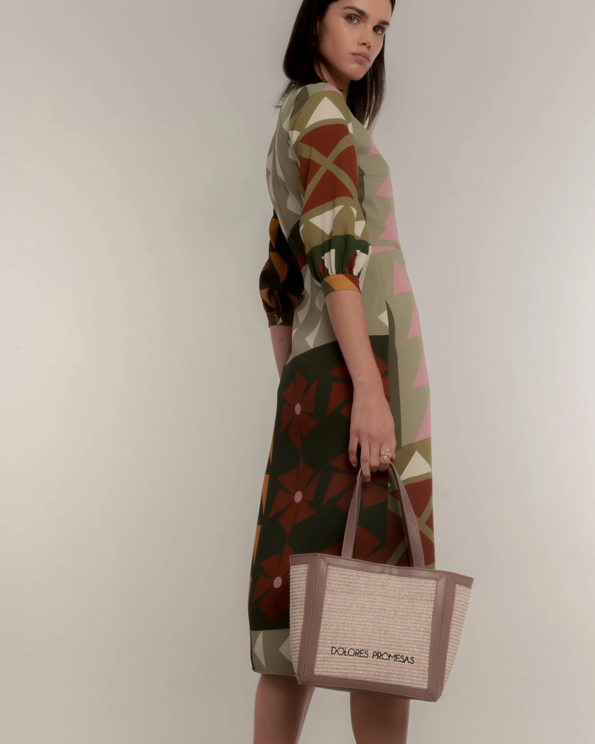 Bolso de Rafia Astuta en Nude