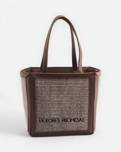 Bolso de Rafia Astuta en Nude