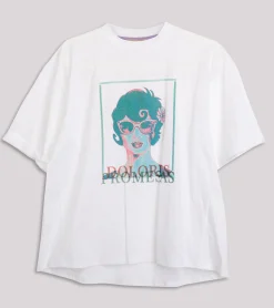 Camiseta Blanca Dolores Gafas Verde
