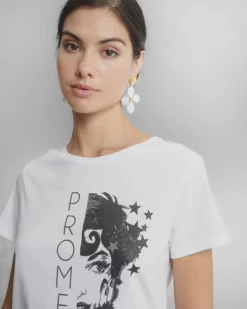 Camiseta Blanca Ilustrada Promesas