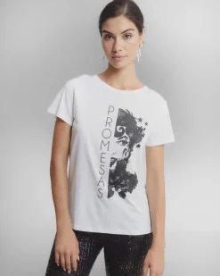Camiseta Blanca Ilustrada Promesas