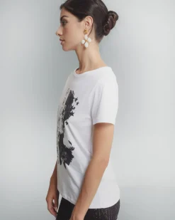 Camiseta Blanca Ilustrada Promesas