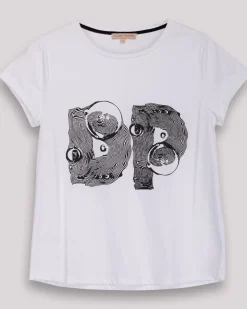 Camiseta Blanca Vibrante