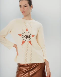 Camiseta Crema Estrella