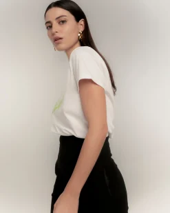Camiseta frase "guapa" verde glow