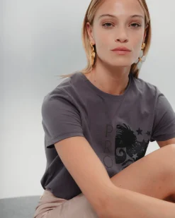Camiseta Gris Ilustrada Promesas
