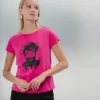 Camiseta Ilustrada Fucsia Dolores