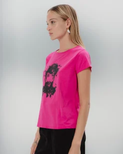 Camiseta Ilustrada Fucsia Dolores