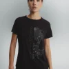 Camiseta Negra Ilustrada Promesas