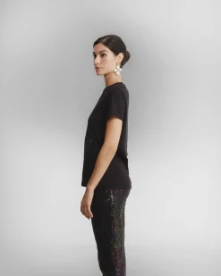 Camiseta Negra Ilustrada Promesas