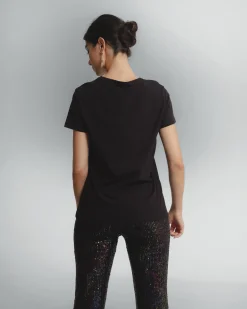Camiseta Negra Ilustrada Promesas