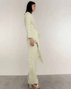 Chaqueta tipo kimono con fajín