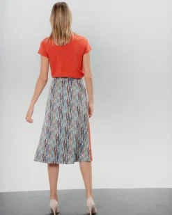 Falda midi vuelo Carolina