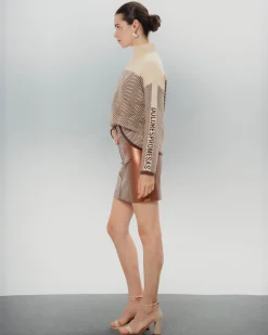 Falda mini metalizada Bella