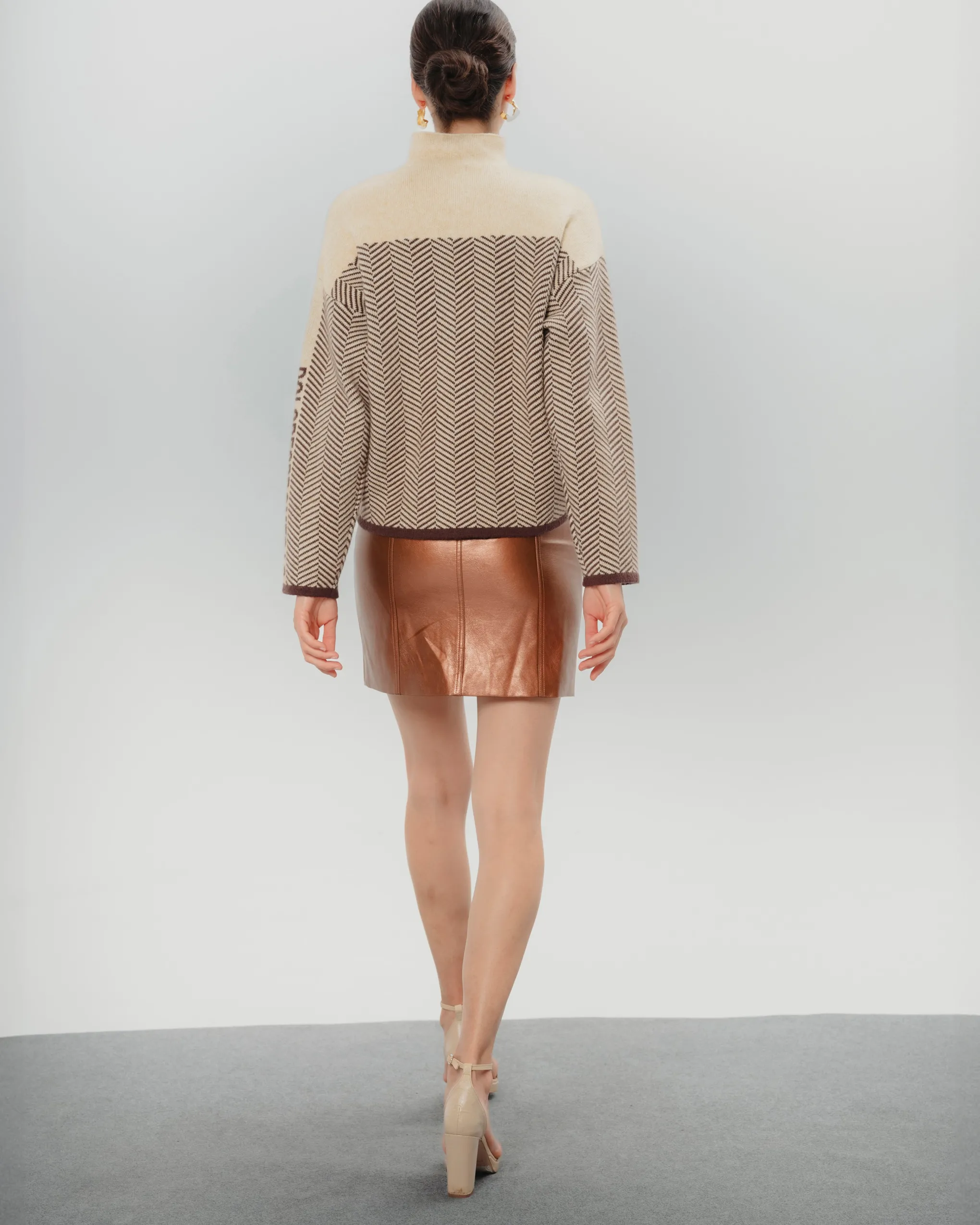 Falda mini metalizada Bella