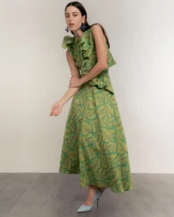 Falda tropical Verde
