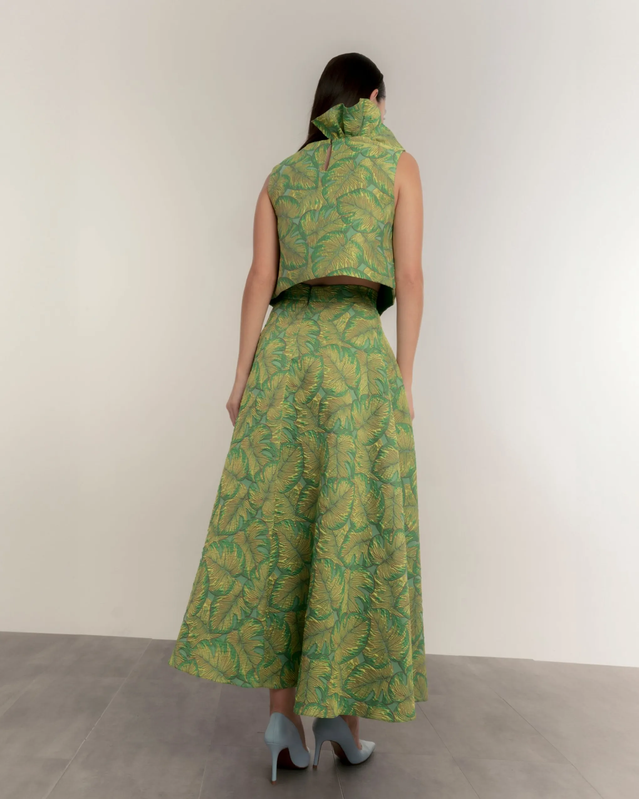 Falda tropical Verde