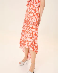 Falda Volante Estampada Zia