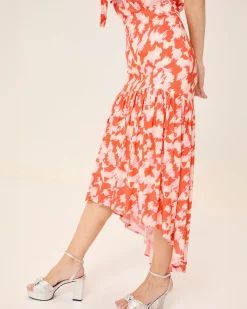 Falda Volante Estampada Zia