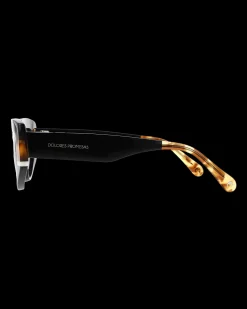 Gafa con tendencia a cat eye negra, habana y blanca