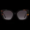 Gafa con tendencia a pico negra y habana