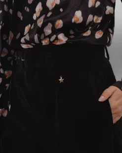 Pantalón ancho pinzas mujer