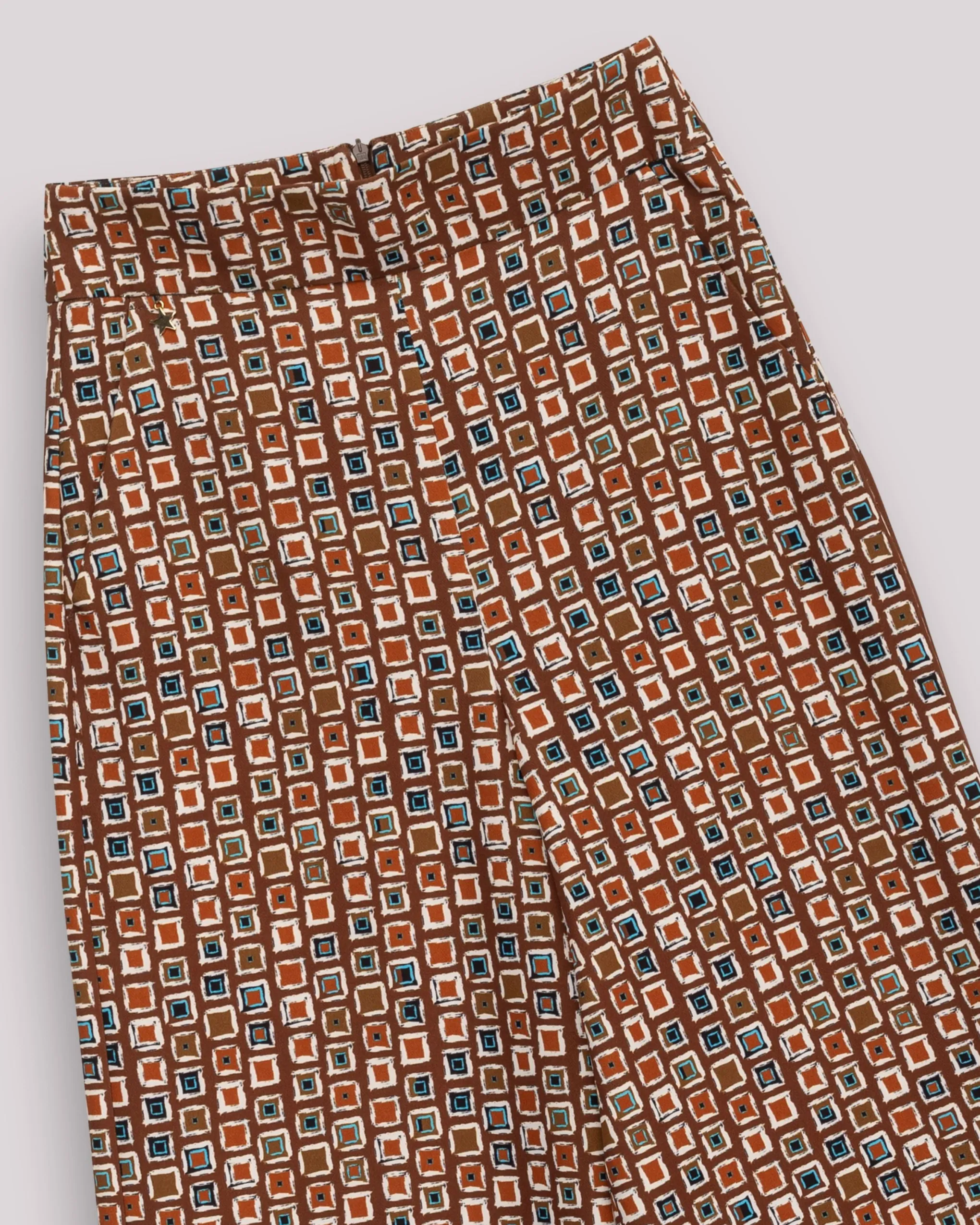 Pantalón estampado geométrico Manuela