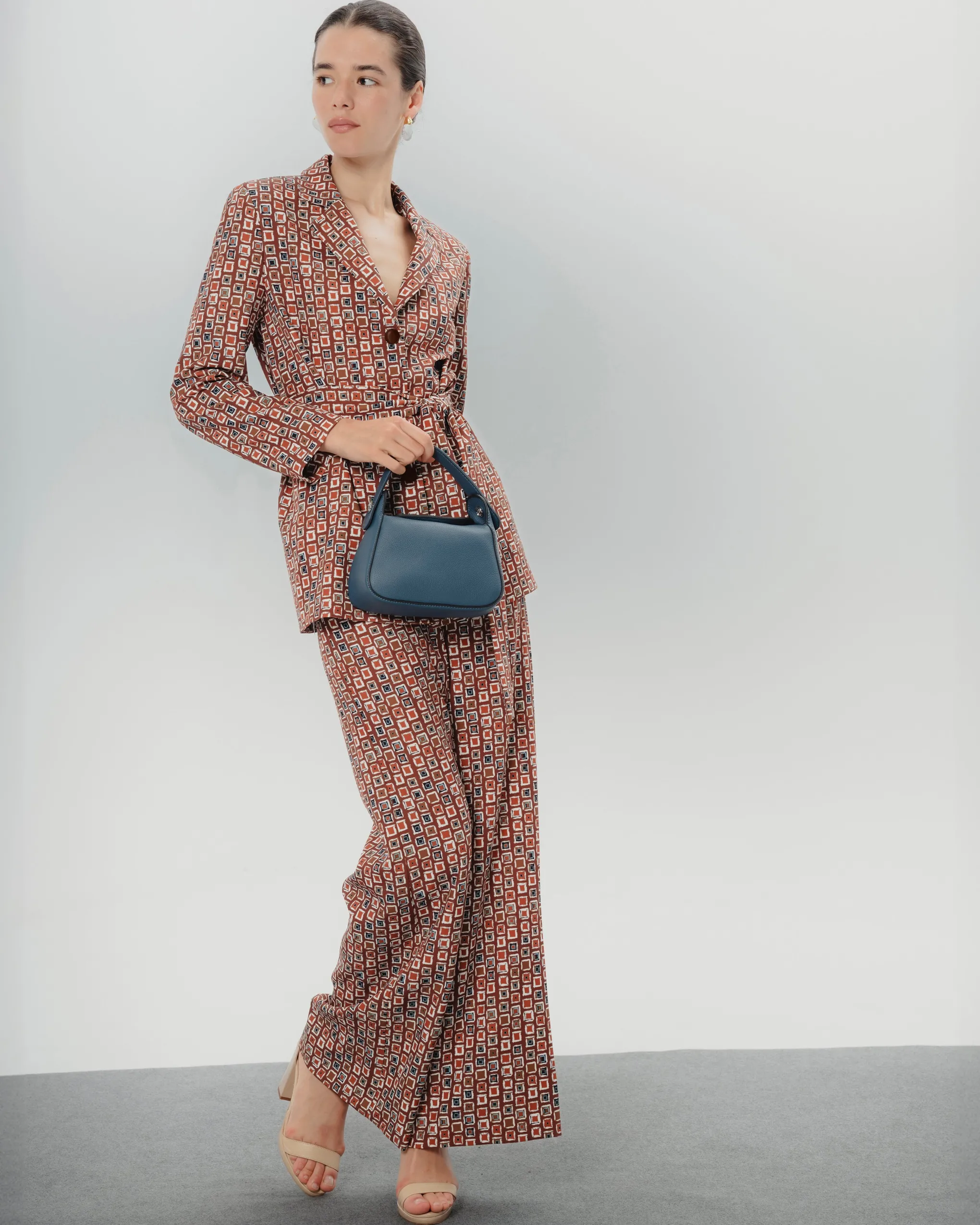 Pantalón estampado geométrico Manuela